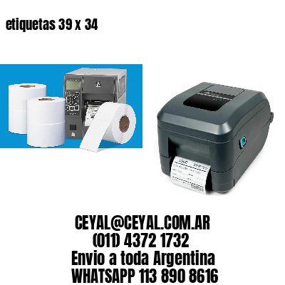 etiquetas 39 x 34