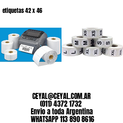 etiquetas 42 x 46