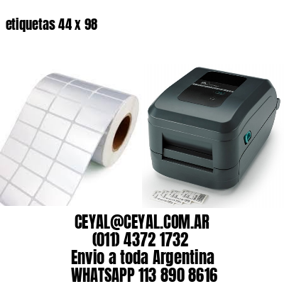 etiquetas 44 x 98