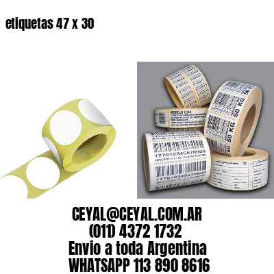etiquetas 47 x 30