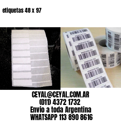 etiquetas 48 x 97