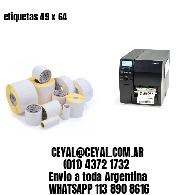 etiquetas 49 x 64