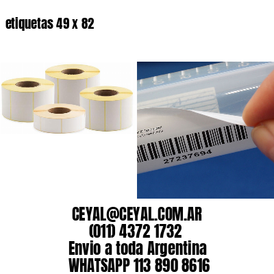 etiquetas 49 x 82