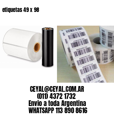 etiquetas 49 x 98