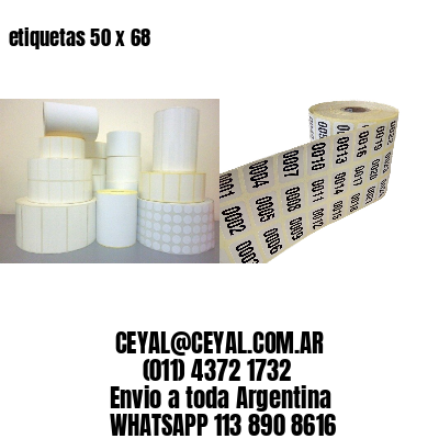 etiquetas 50 x 68