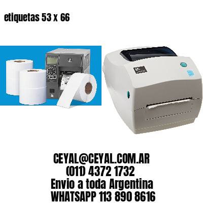 etiquetas 53 x 66