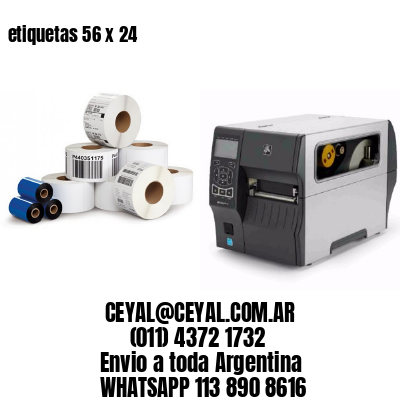 etiquetas 56 x 24