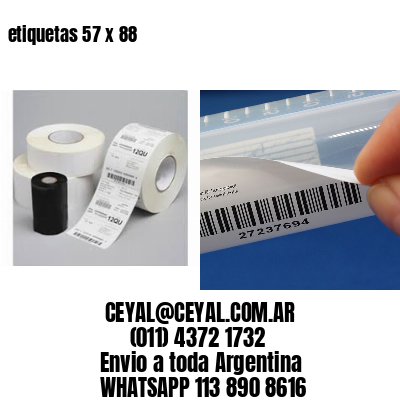 etiquetas 57 x 88