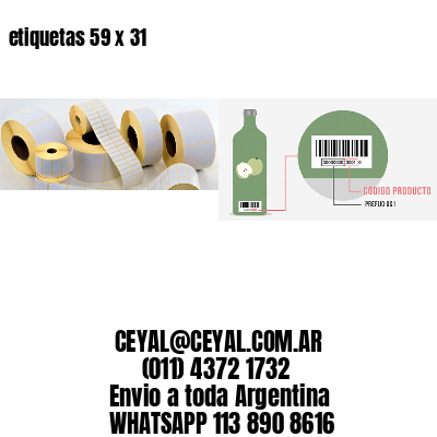 etiquetas 59 x 31