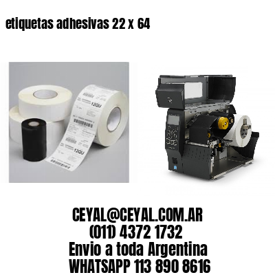 etiquetas adhesivas 22 x 64