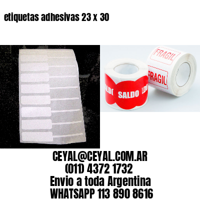 etiquetas adhesivas 23 x 30
