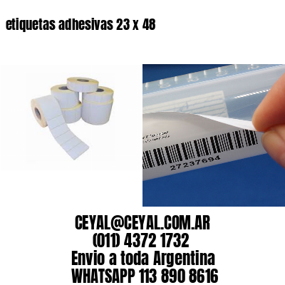 etiquetas adhesivas 23 x 48