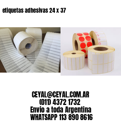 etiquetas adhesivas 24 x 37