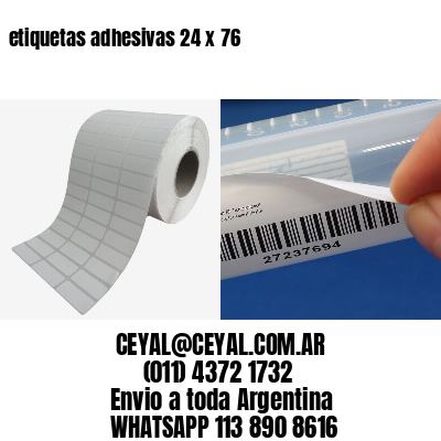 etiquetas adhesivas 24 x 76