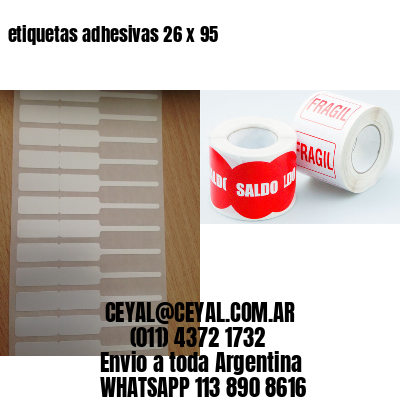 etiquetas adhesivas 26 x 95