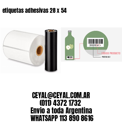etiquetas adhesivas 28 x 54