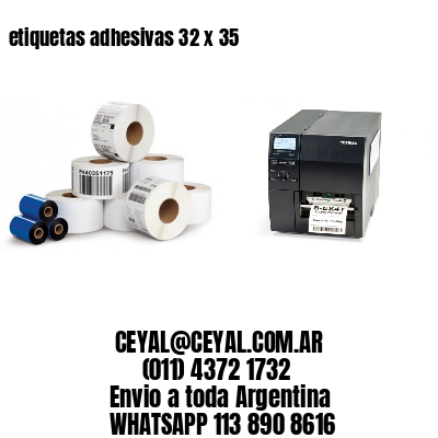 etiquetas adhesivas 32 x 35