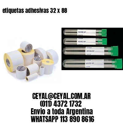 etiquetas adhesivas 32 x 88
