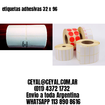 etiquetas adhesivas 32 x 96