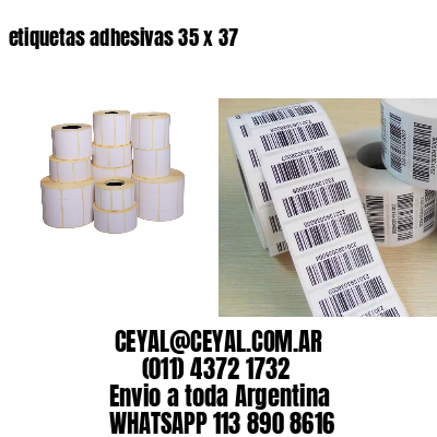 etiquetas adhesivas 35 x 37