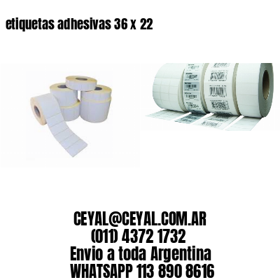 etiquetas adhesivas 36 x 22