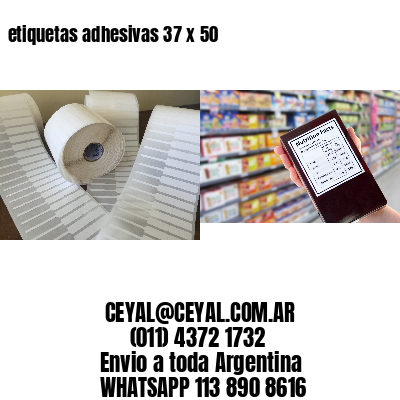 etiquetas adhesivas 37 x 50