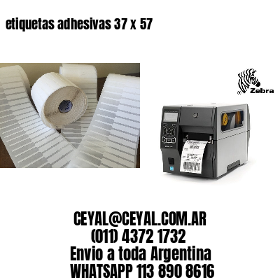 etiquetas adhesivas 37 x 57
