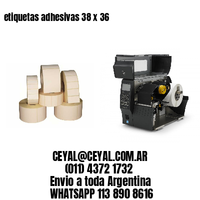 etiquetas adhesivas 38 x 36