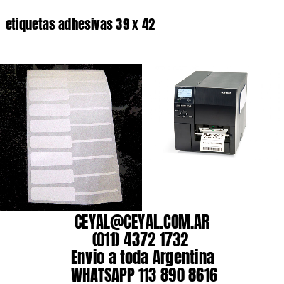 etiquetas adhesivas 39 x 42