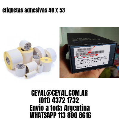 etiquetas adhesivas 40 x 53