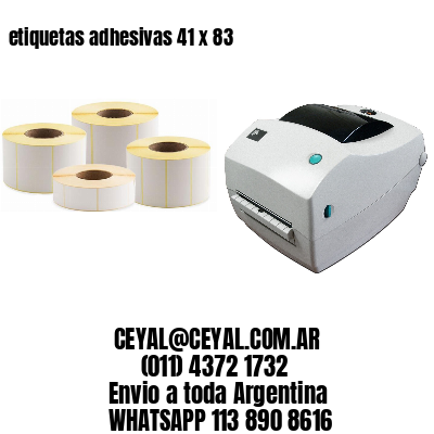etiquetas adhesivas 41 x 83