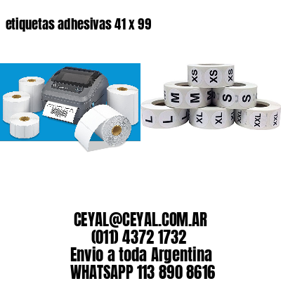 etiquetas adhesivas 41 x 99