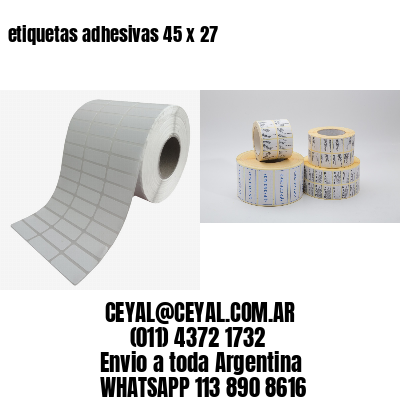etiquetas adhesivas 45 x 27