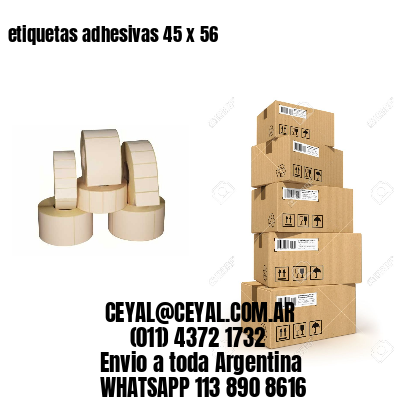 etiquetas adhesivas 45 x 56