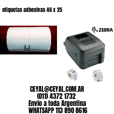 etiquetas adhesivas 46 x 25