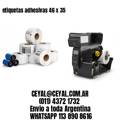 etiquetas adhesivas 46 x 35