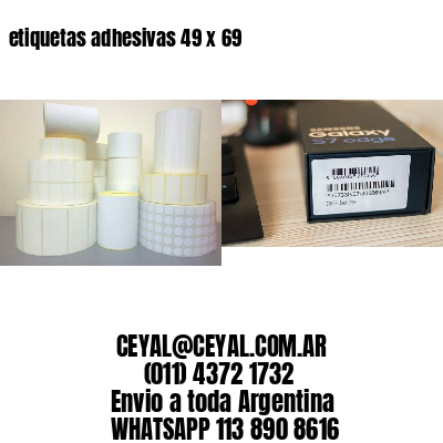etiquetas adhesivas 49 x 69