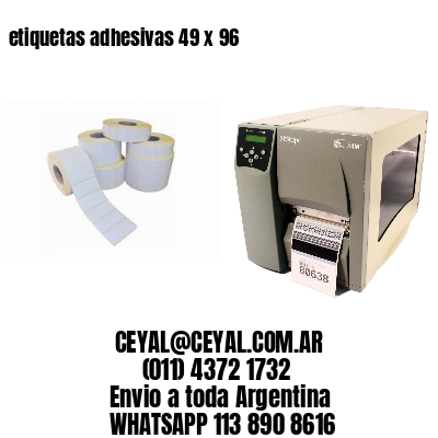 etiquetas adhesivas 49 x 96