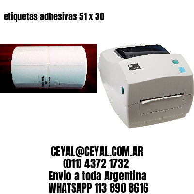 etiquetas adhesivas 51 x 30