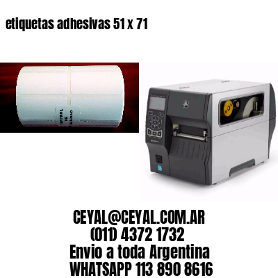 etiquetas adhesivas 51 x 71