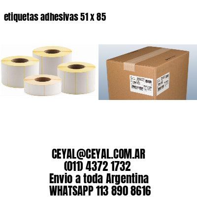 etiquetas adhesivas 51 x 85