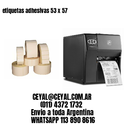 etiquetas adhesivas 53 x 57