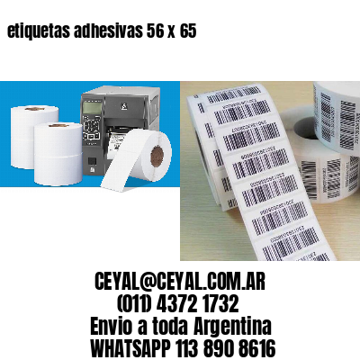 etiquetas adhesivas 56 x 65
