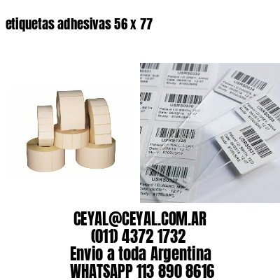 etiquetas adhesivas 56 x 77