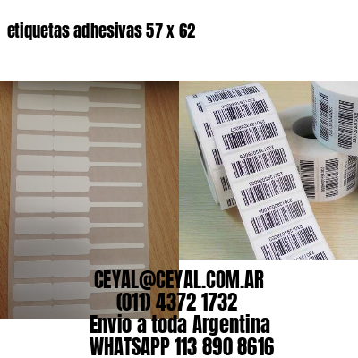 etiquetas adhesivas 57 x 62
