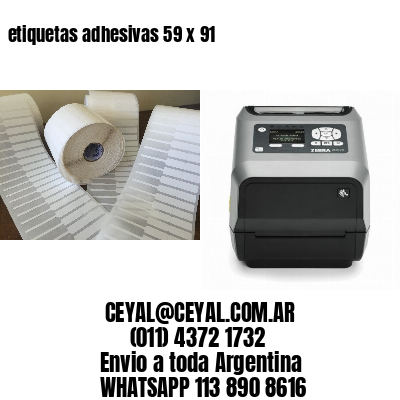 etiquetas adhesivas 59 x 91