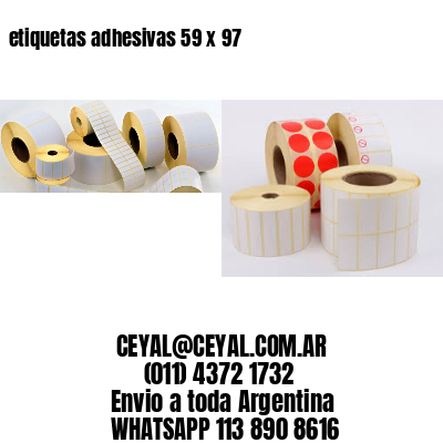 etiquetas adhesivas 59 x 97