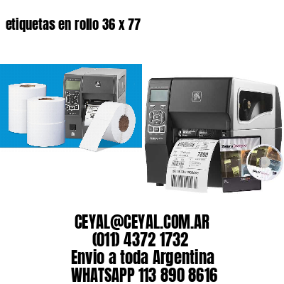 etiquetas en rollo 36 x 77