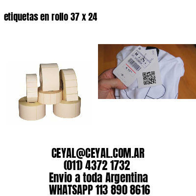 etiquetas en rollo 37 x 24