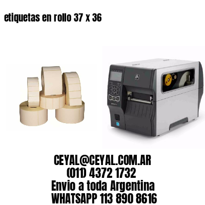 etiquetas en rollo 37 x 36